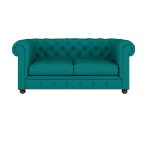 3+2 Seater Rolled Arm Deep Buttoning Leatherette Sofa Chesterfield