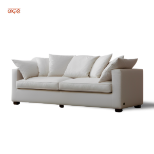 Catalina Collection Three Seater Sofa Set (With Pillows) (Ivory)