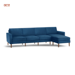 Marc Collection L-shaped Sofa Three Seater(Blue)