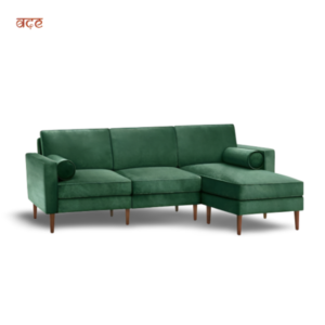 Marc Collection L-shaped Sofa Three Seater(Blue) (olive Green)