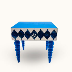 Blue Heron inlay Bed-Side Table