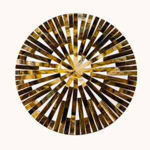 Antique inlay round Side Table