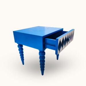 Blue Heron inlay Bed-Side Table